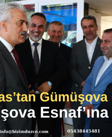 Vali Makas'tan Gümüşova'da Esnaf Ziyareti