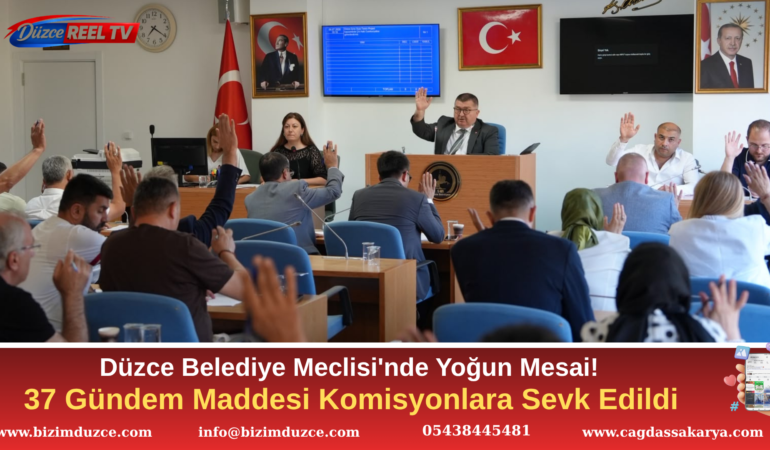 Düzce Belediye Meclisi'nde Yoğun Mesai! Düzce Belediye Meclisi'nde Yoğun Mesai!