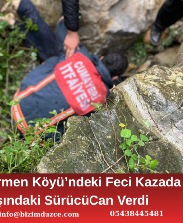 Düzce Cumayeri'nde Kahreden Kaza: