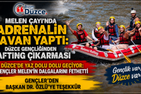 Melen Çayı'nda Gençliğinden Rafting Çıkarması