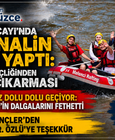 Melen Çayı'nda Gençliğinden Rafting Çıkarması Melen Çayı'nda Gençliğinden Rafting Çıkarması
