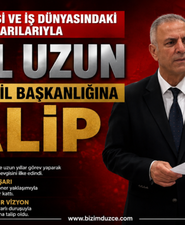 MHP Düzce İl Başkanlığı İçin Halil Uzun Sahaya İndi: