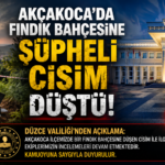 Düzce Valiliği'nden Resmi Açıklama Geldi:
