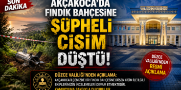 Düzce Valiliği'nden Resmi Açıklama Geldi: