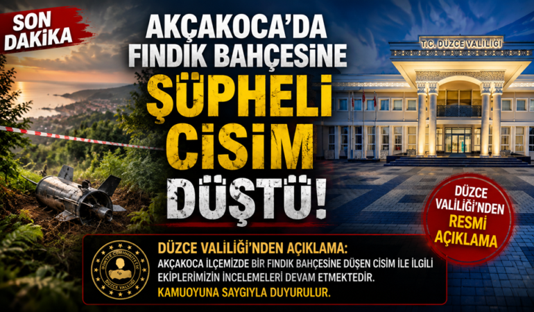 Düzce Valiliği'nden Resmi Açıklama Geldi: Düzce Valiliği'nden Resmi Açıklama Geldi:
