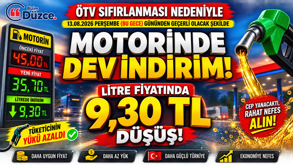 Motorinde Dev İndirim: Litre Fiyatında 9,30 TL Düşüş! Motorinde Dev İndirim: Litre Fiyatında 9,30 TL Düşüş!
