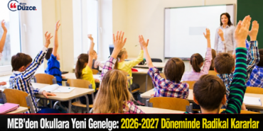 MEB'den Okullara Yeni Genelge:
