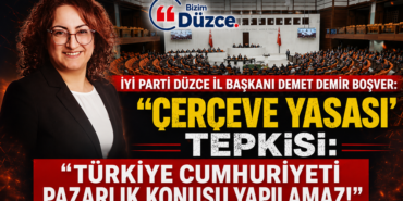 BAŞKAN BOŞVERDE ÇERÇEVE YASASI'SINA SERT TEPKİ!