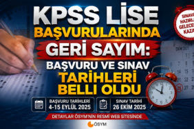 KPSS Lise Başvurularında Geri Sayım: KPSS Lise Başvurularında Geri Sayım: