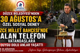 Millet Bahçesi'nde Çalan Telefon Herkesi Ağlattı! Düzce Millet Bahçesi’nde Çalan Telefon Vatandaşlara Duygu Dolu Anlar Yaşattı