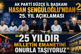 ŞENGÜLOĞLU'NDAN 25. YIL MESAJI: "MİLLETİN DEĞİŞİM İRADESİ" ŞENGÜLOĞLU'NDAN 25. YIL MESAJI: "MİLLETİN DEĞİŞİM İRADESİ"
