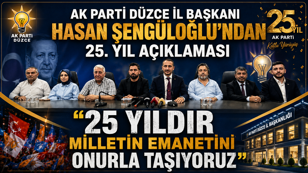 ŞENGÜLOĞLU'NDAN 25. YIL MESAJI: "MİLLETİN DEĞİŞİM İRADESİ" ŞENGÜLOĞLU'NDAN 25. YIL MESAJI: "MİLLETİN DEĞİŞİM İRADESİ"