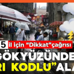 Batı Karadeniz İçin Sarı Kodlu Uyarı: Beş İlde Kuvvetli Sağanak Alarmı
