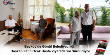 Başkan Fatih Ocak Hasta Ziyaretlerini Sürdürüyor