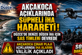 AKÇAKOCA AÇIKLARINDA ŞÜPHELİ İHA HAREKETLİLİĞİ