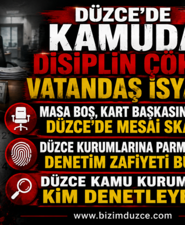 Düzce ve İlçelerinde Kamu Disiplini Çöktü: Vatandaş Biyometrik Denetim İstiyor! Düzce ve İlçelerinde Kamu Disiplini Çöktü: Vatandaş Biyometrik Denetim İstiyor!