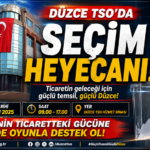 Düzce TSO'da 2026-2030 Dönemi Seçim Takvimi Açıklandı