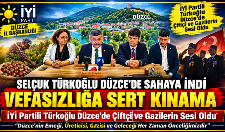 Selçuk Türkoğlu Düzce’de Sahaya İndi: