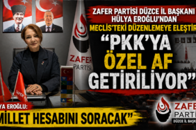 Başkan Eroğlu'ndan Çerçeve Yasa Sert  Tepkisi: "Millet Hesabını Soracak"