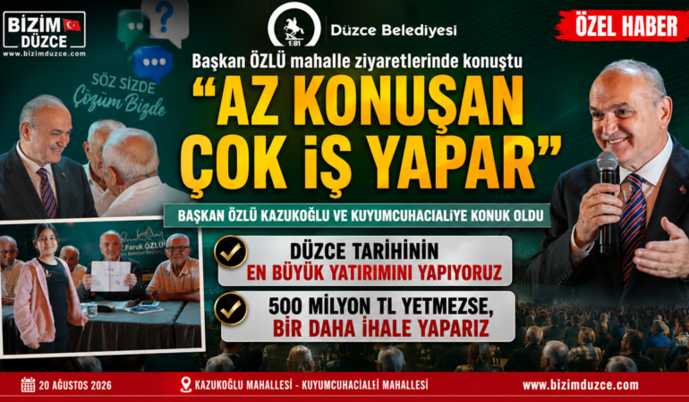 Başkan Dr. Faruk Özlü’den Mahalle Ziyaretleri: "Görüntü Değil, İş Üretiyoruz"