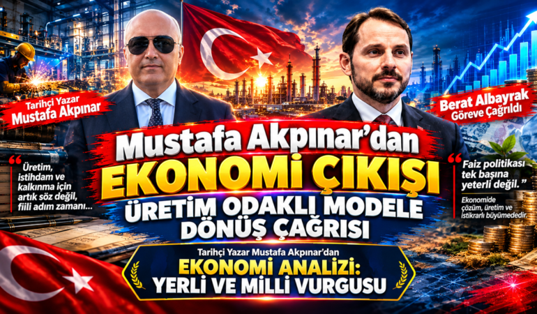 Mustafa Akpınar’dan Ekonomi Çıkışı: Üretim Odaklı Modele Dönüş Çağrısı Mustafa Akpınar’dan Ekonomi Çıkışı: Üretim Odaklı Modele Dönüş Çağrısı