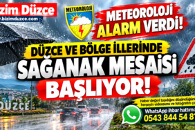 Meteoroloji Alarm Verdi: Düzce ve Bölge İllerinde Sağanak Mesaisi Başlıyor!