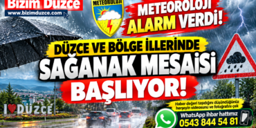 Meteoroloji Alarm Verdi: Düzce ve Bölge İllerinde Sağanak Mesaisi Başlıyor!