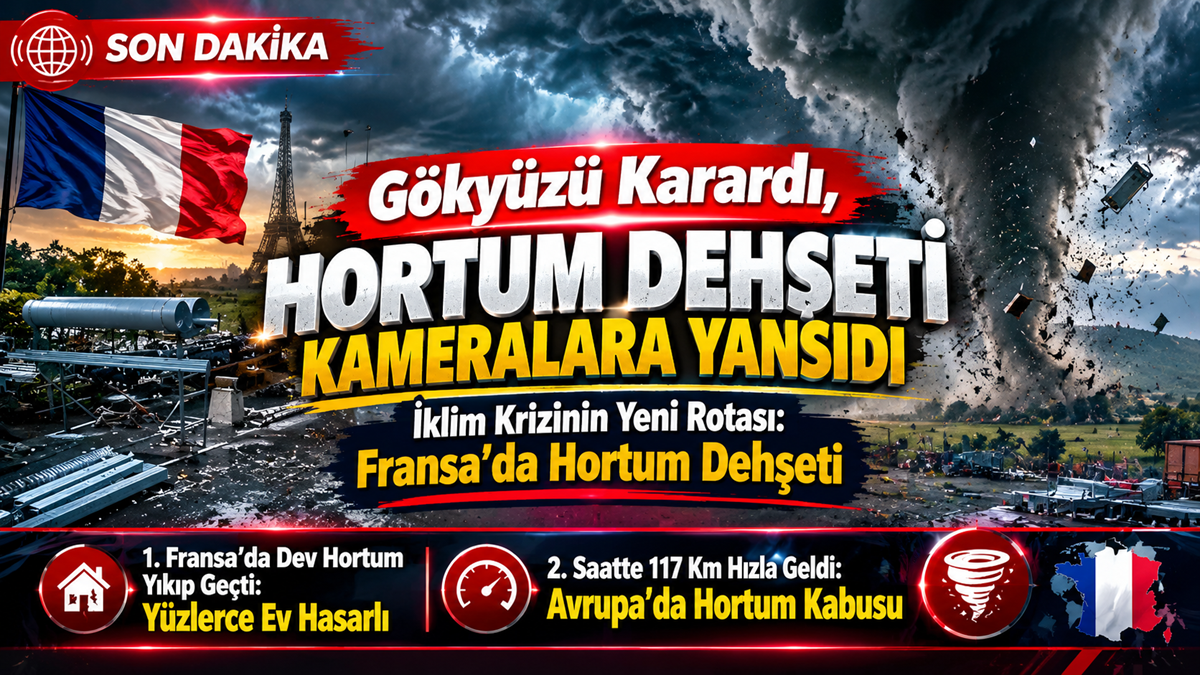 Gökyüzü Karardı, Hortum Dehşeti Kameralara Yansıdı Gökyüzü Karardı, Hortum Dehşeti Kameralara Yansıdı