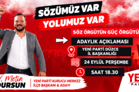 Av. Metin Dursun Adaylığını Açıklıyor