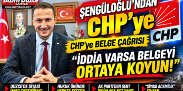 Şengüloğlu’ndan CHP’ye İmar Tepkisi