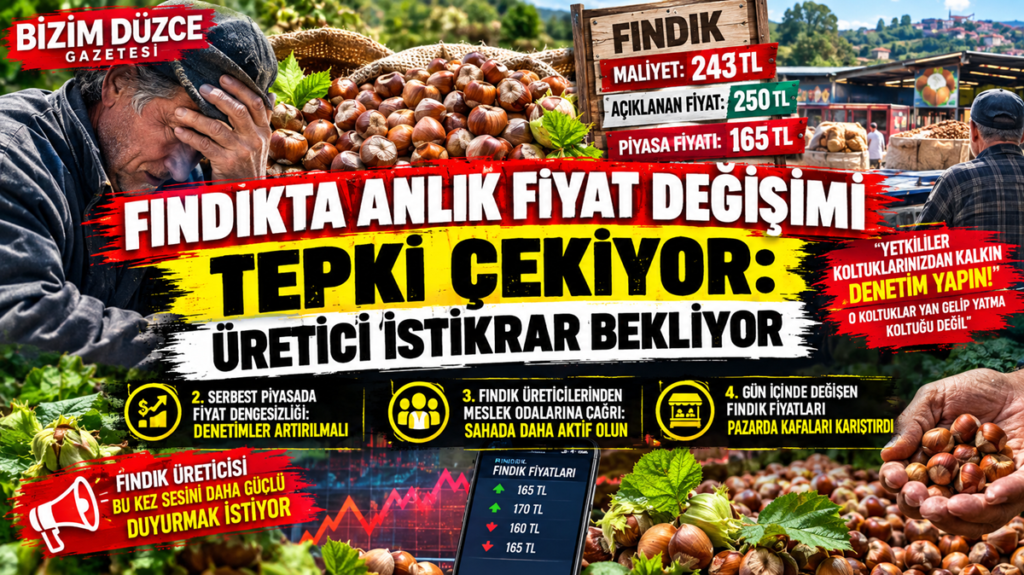 FINDIK TÜCCARLARINI DENETİM VE KONTROL ÇAĞRISI