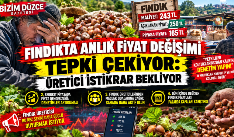 FINDIK TÜCCARLARINI DENETİM VE KONTROL ÇAĞRISI