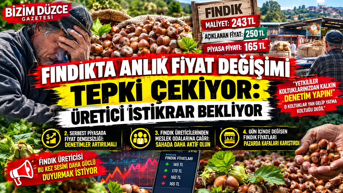 FINDIK TÜCCARLARINI DENETİM VE KONTROL ÇAĞRISI FINDIK TÜCCARLARINI DENETİM VE KONTROL ÇAĞRISI