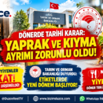 Dönerde Tarihi Karar: Yaprak ve Kıyma Ayrımı Zorunlu Oldu!