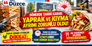 Dönerde Tarihi Karar: Yaprak ve Kıyma Ayrımı Zorunlu Oldu!