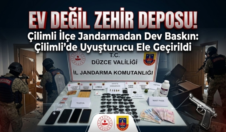 Ev Değil Zehir Deposu: Jandarma Yakaladı