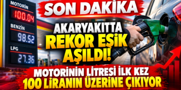 Tabelada Tarihi Şok: Motorin 100 Lirayı Aştı!