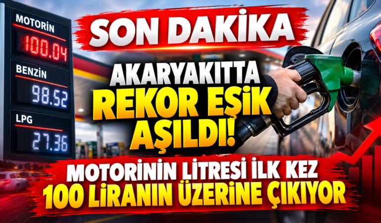 Tabelada Tarihi Şok: Motorin 100 Lirayı Aştı!