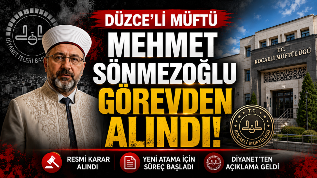 Düzceli Müftü Mehmet Sönmezoğlu Görevden Alındı!