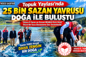Topuk Yaylası Göleti’nde 25 Bin Sazan Yavrusu Suya Bırakıldı: Topuk Yaylası Göleti’nde 25 Bin Sazan Yavrusu Suya Bırakıldı: