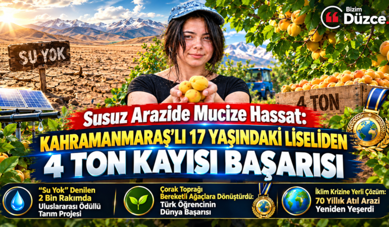 17 Yaşındaki Liseliden 4 Ton Kayısı Başarısı