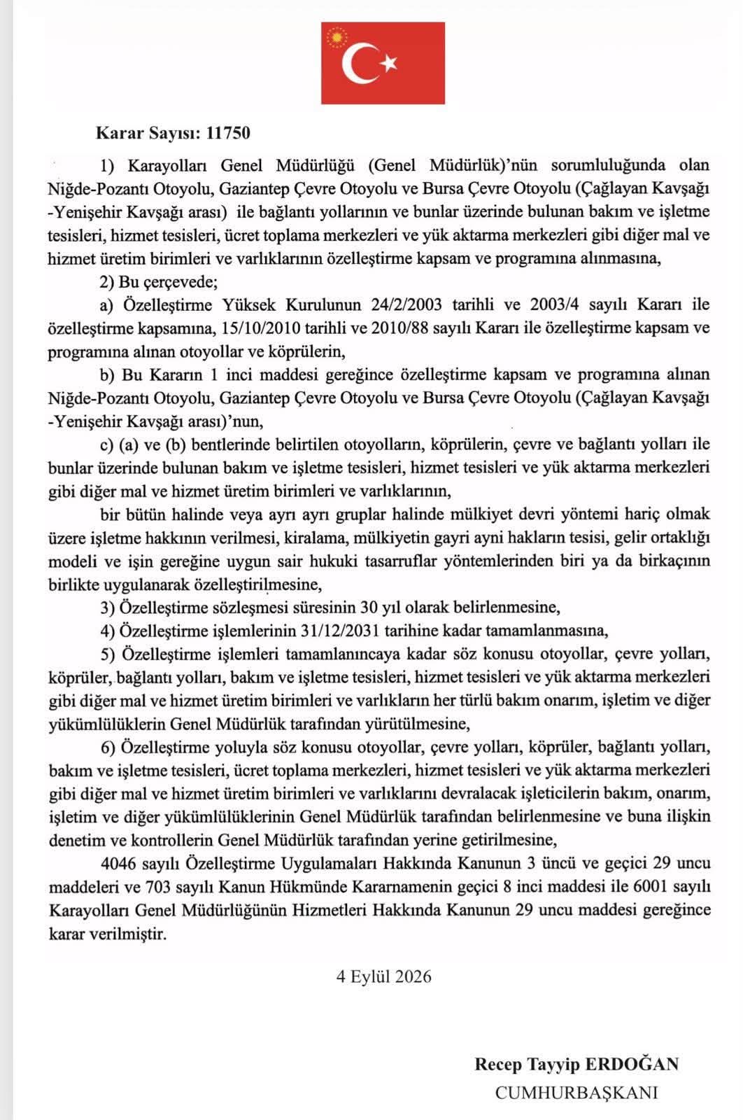 Resmi Gazete'de Kritik Özelleştirme Kararları: Resmi Gazete'de Kritik Özelleştirme Kararları:
