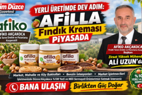 Yerli Üretimde Dev Adım: AFİLLA Fındık Kreması Piyasada Yerli Üretimde Dev Adım: AFİLLA Fındık Kreması Piyasada