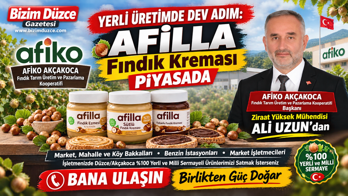 Yerli Üretimde Dev Adım: AFİLLA Fındık Kreması Piyasada Yerli Üretimde Dev Adım: AFİLLA Fındık Kreması Piyasada
