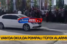 VAN'DA OKULDA POMPALI TÜFEK ALARMI: