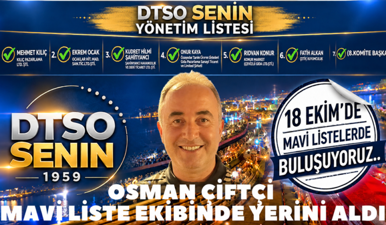 Osman Çiftçi Mavi Liste Ekibinde Yerini Aldı