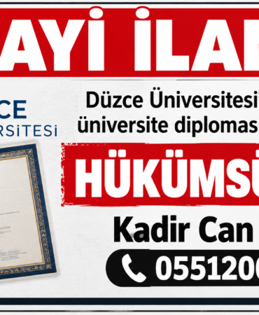 ZAYİ İLANI ZAYİ İLANI