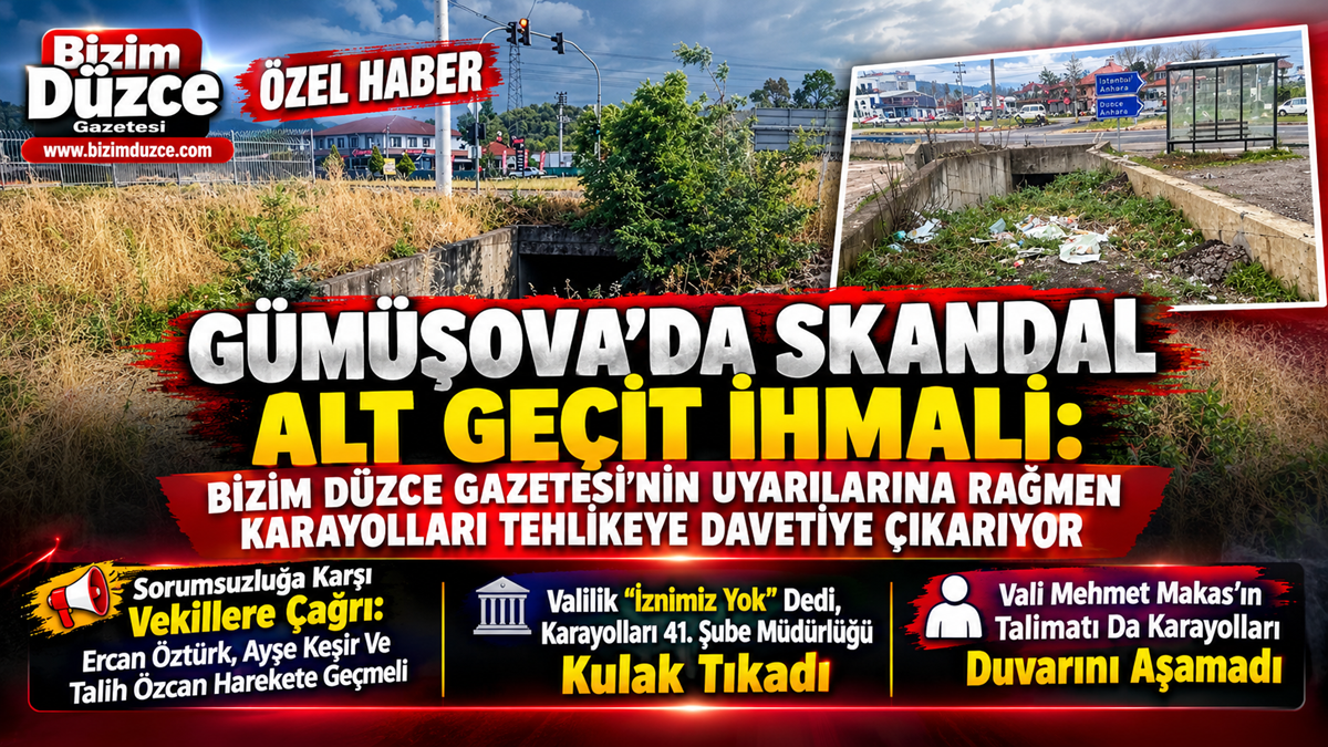 Bizim Düzce Gazetesi'nin Uyarılarına Rağmen Karayolları Tehlikeye Davetiye Çıkarıyor BİZİM DÜZCE GAZETESİ'NİN UYARILARINA RAĞMEN KARAYOLLARI TEHLİKEYE DAVETİYE ÇIKARIYOR