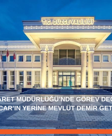 Düzce İl Ticaret Müdürlüğü'nde Yeni Dönem: Mevlüt Demir Göreve Getirildi!