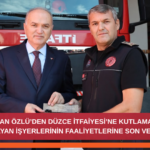 Başkan Özlü’den Düzce İtfaiyesi’ne Ziyaret: